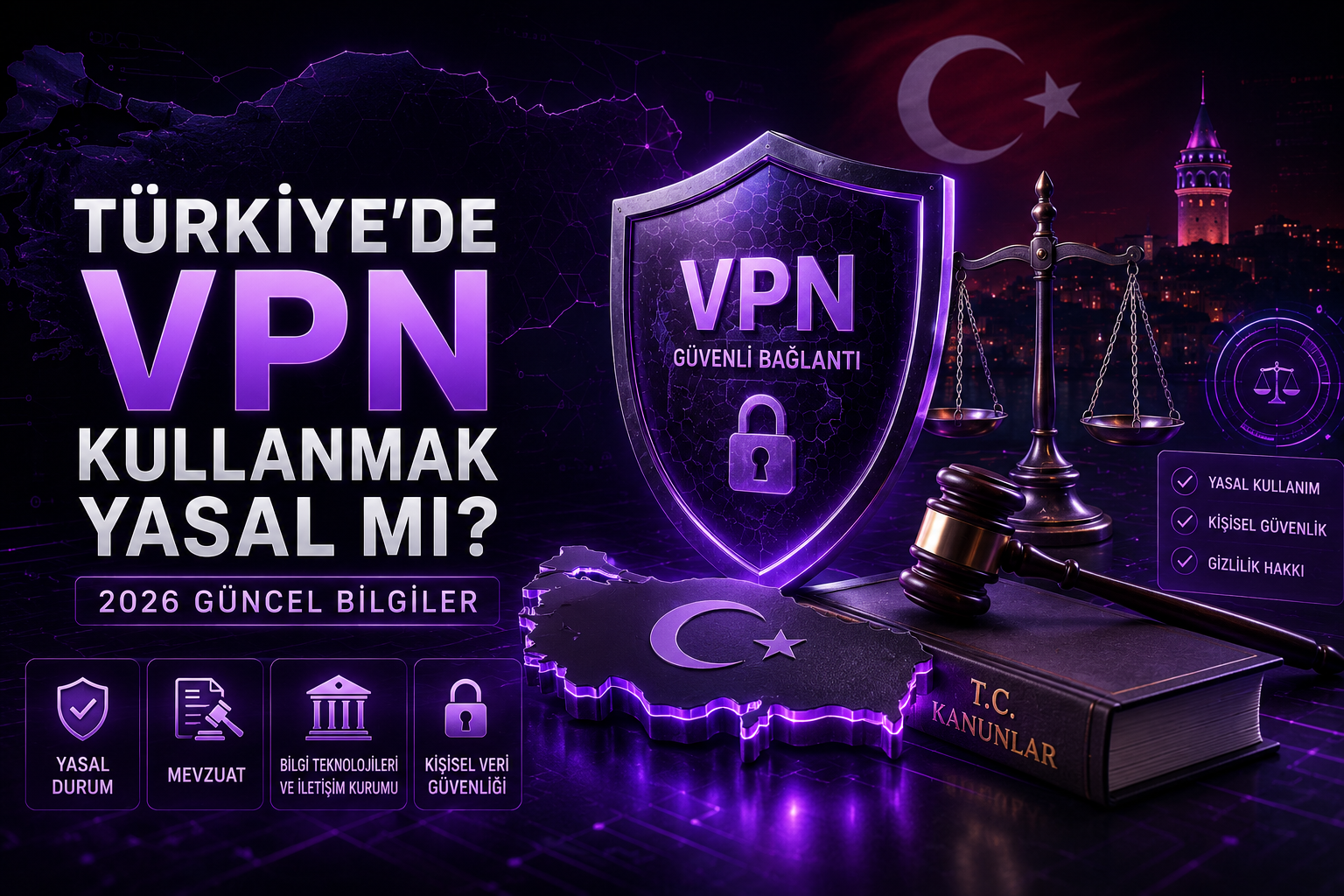 Türkiye'de VPN Kullanmak Yasal mı? 2026 Güncel Bilgiler